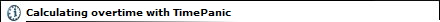 Calculating overtime with TimePanic