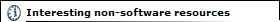 Interesting non-software resources