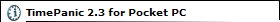 TimePanic 2.3 for Pocket PC