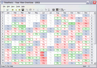 Display overtime with TimePanic.